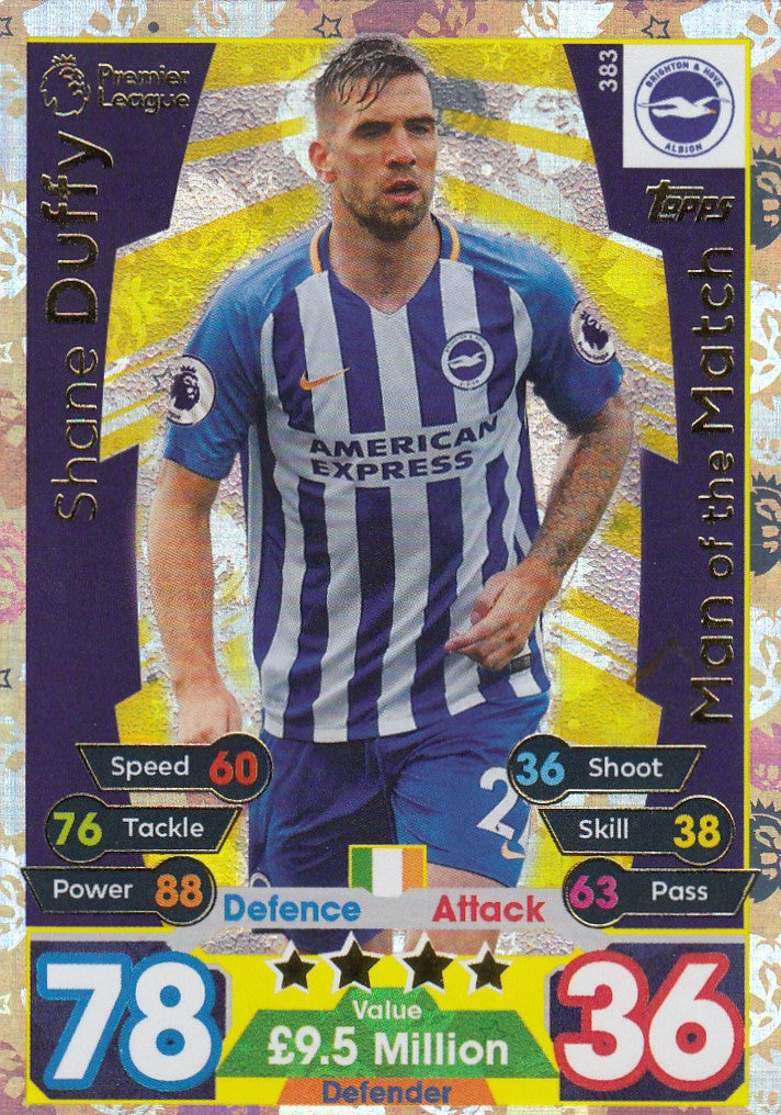 383. SHANE DUFFY - BRIGTHON & HOVE ALBION - MAN OF THE MATCH