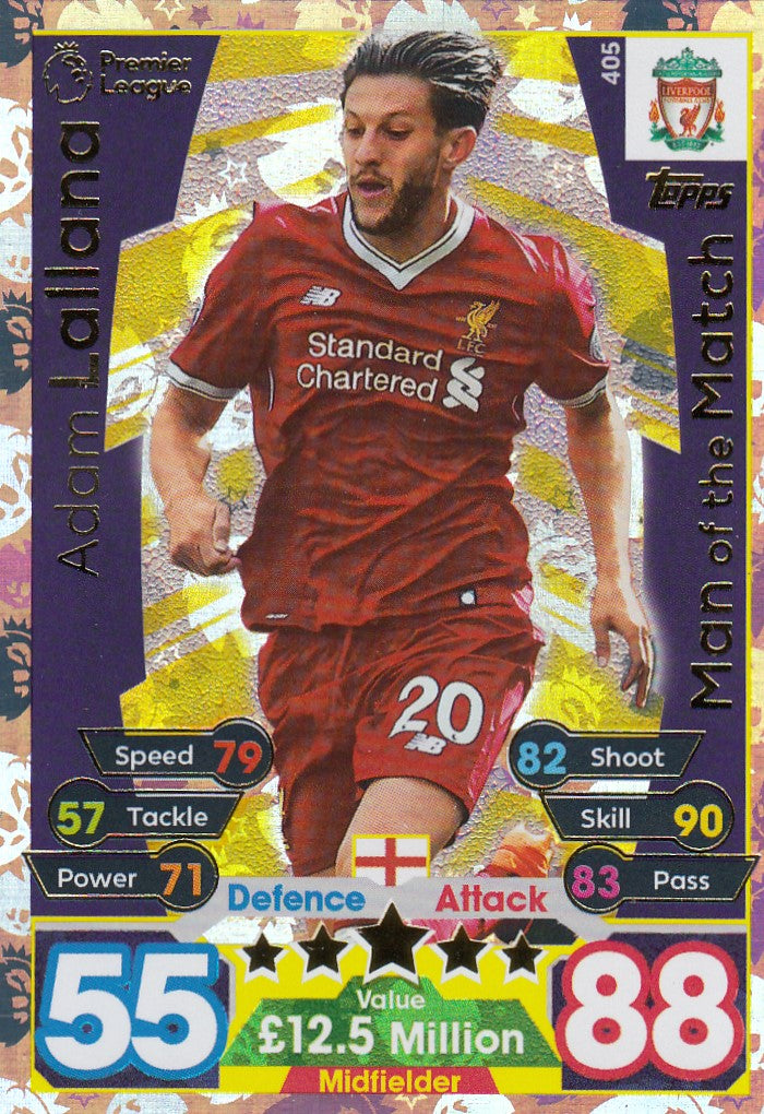 405. ADAM LALLANA - LIVERPOOL - MAN OF THE MATCH