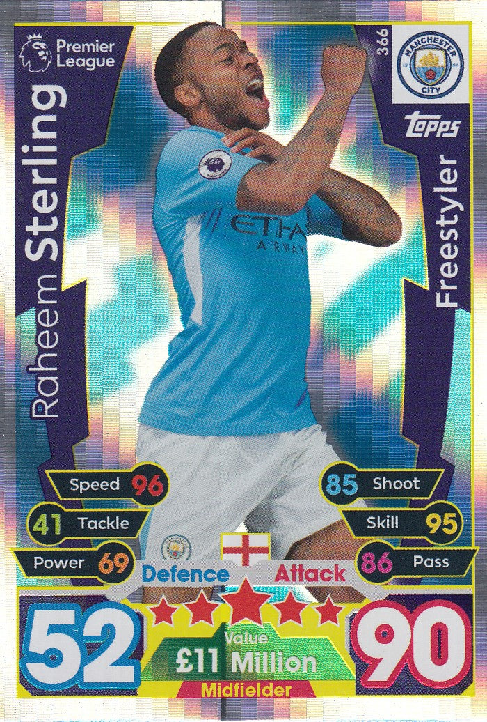 366. RAHEEM STERLING - MANCHESTER CITY - FREESTYLER