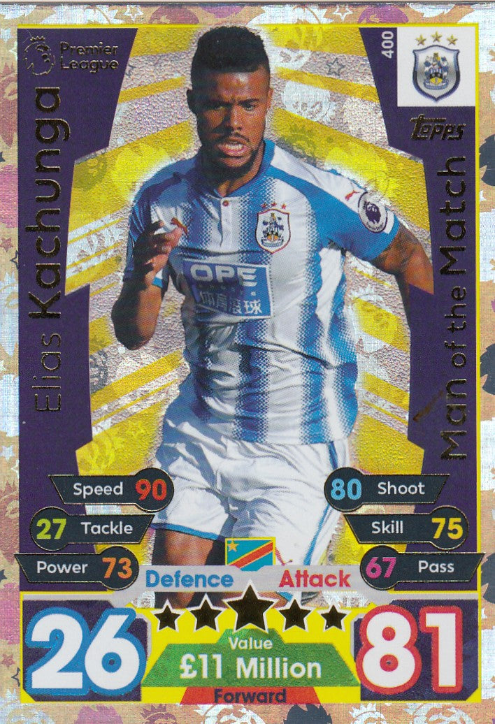400. ELIAS KACHUNGA - HUDDERSFIELD - MAN OF THE MATCH