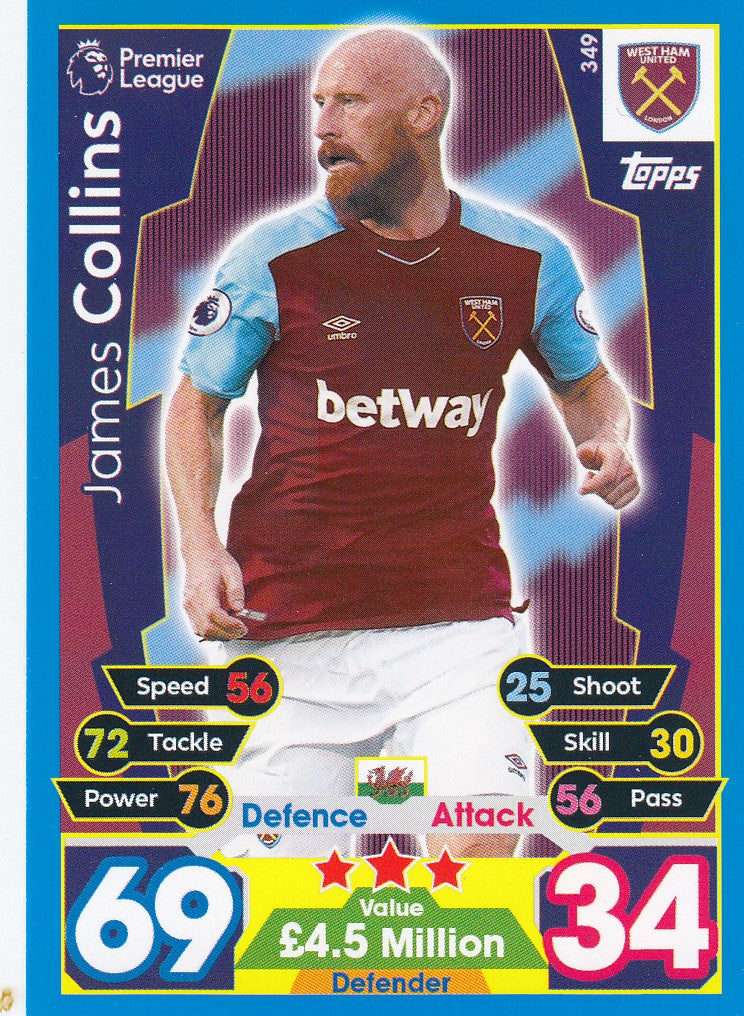 349. JAMES COLLINS - WEST HAM UNITED
