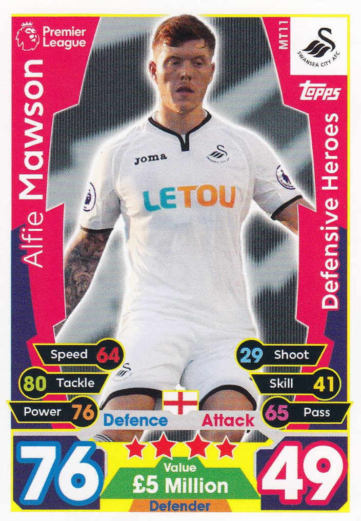 EX-MT11. ALFIE MAWSON - SWANSEA - DEFENSIVE HEROES