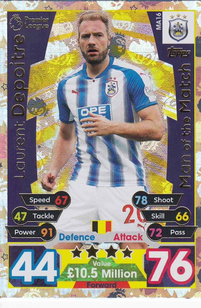 EX-MA16. LAURENT DEPOITRE - HUDDERSFIELD - MAN OF THE MATCH