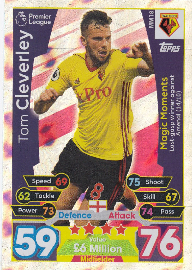 EX-MM18. TOM CLEVERLY - WATFORD - MAGIC MOMENTS