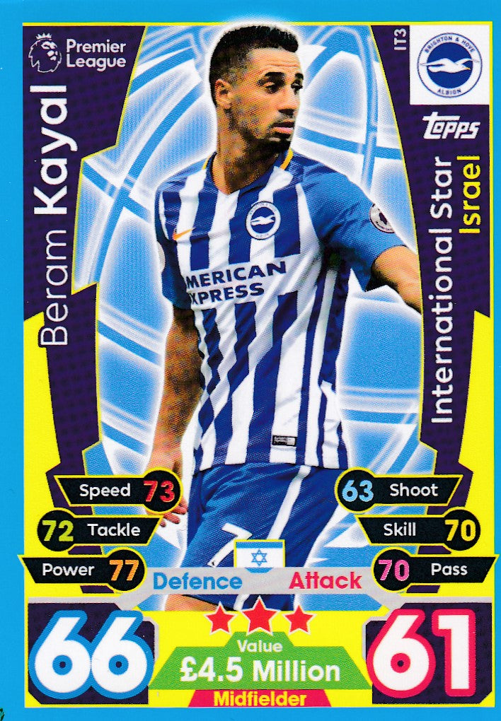 EX-IT03. BERAM KAYAL - BRIGHTON & HOVE ALBION - INTERNATIONAL STAR - ISRAEL