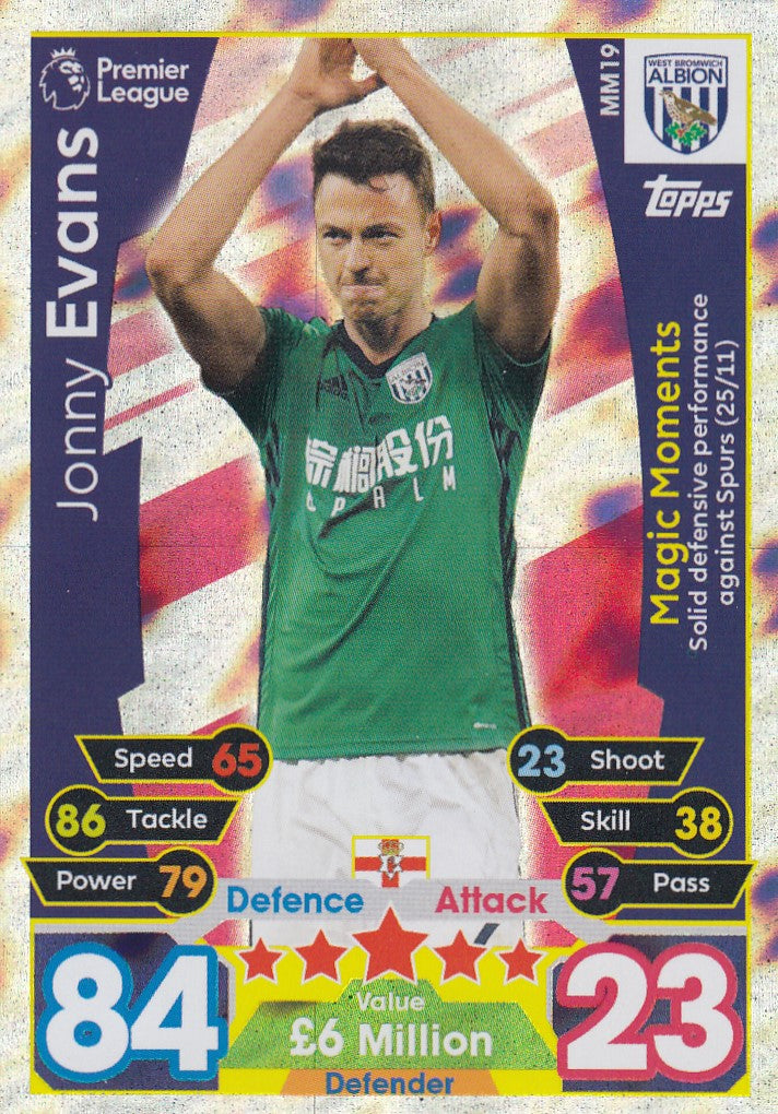 EX-MM19. JONNY EVANS - WEST BROMWICH - MAGIC MOMENTS