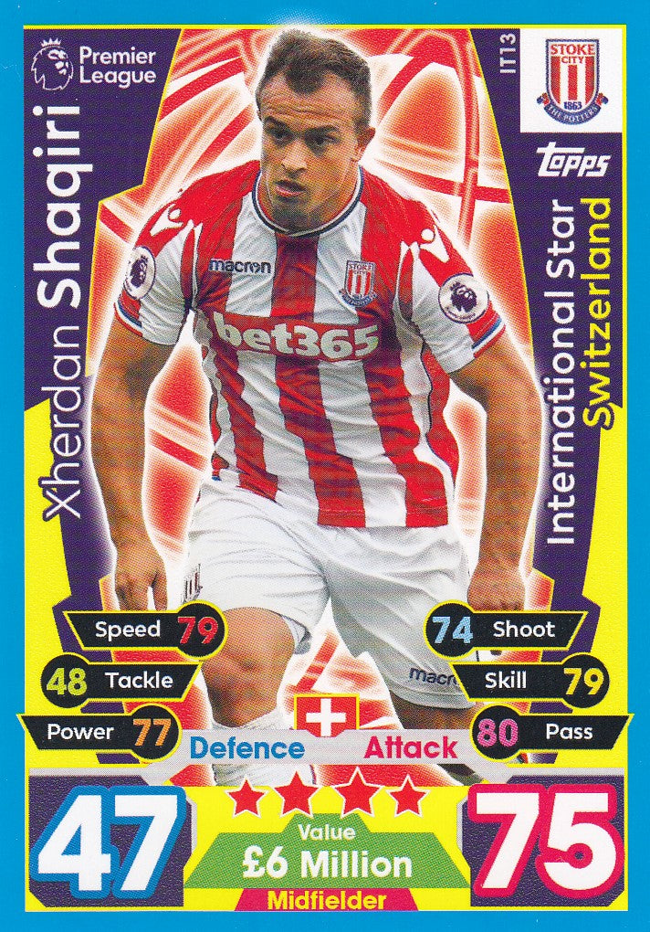 EX-IT13. XHERDAN SHAQIRI - STOKE - INTERNATIONAL STAR - SWITZERLAND