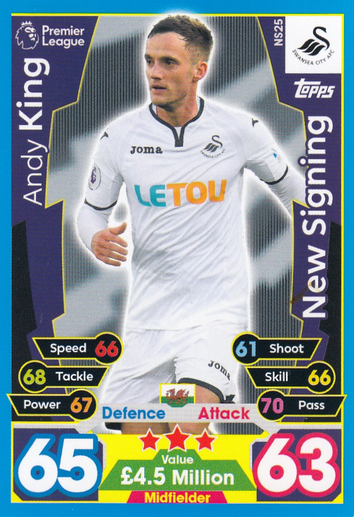 EX-NS25. ANDY KING - SWANSEA - NEW SIGNING