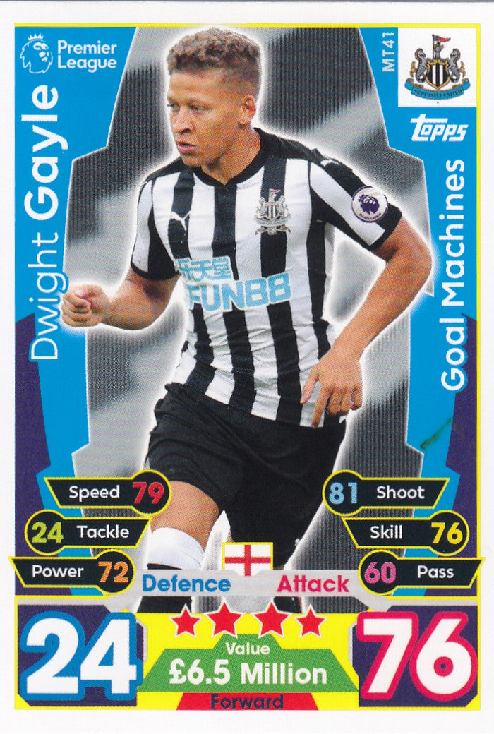EX-MT41. DWIGHT GAYLE - NEWCASTLE - GOAL MACHINES