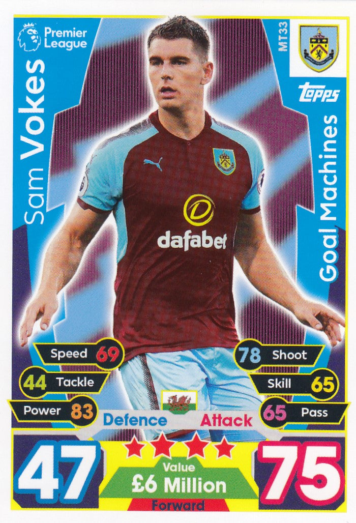 EX-MT33. SAM VOKES - BURNLEY - GOAL MACHINES