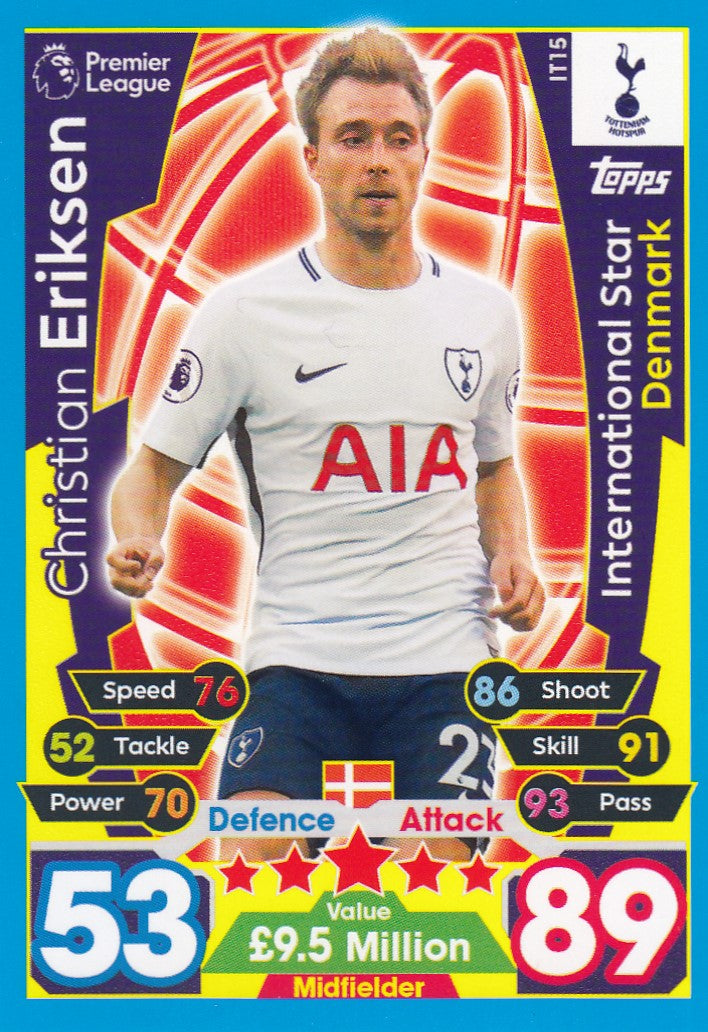 EX-IT15. CHRISTIAN ERIKSEN - TOTTENHAM - INTERNATIONAL STAR - DENMARK