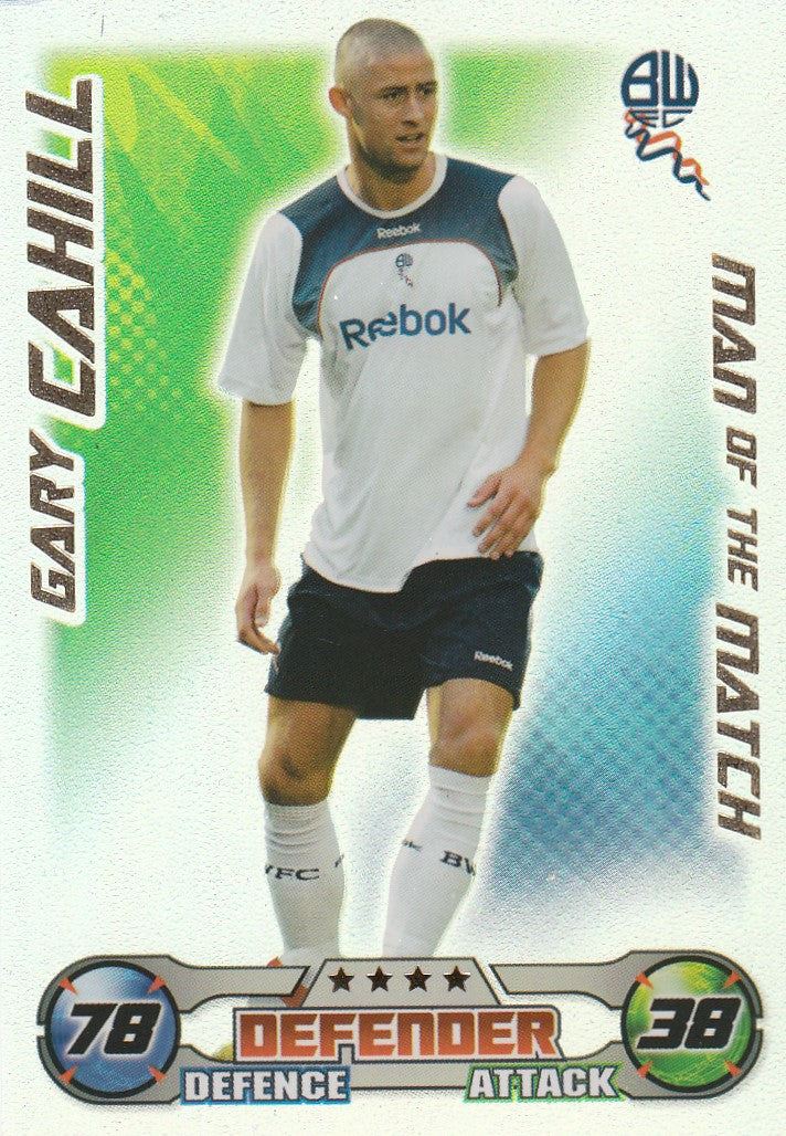 MOM010. GARY CAHILL - BOLTON - MAN OF THE MATCH