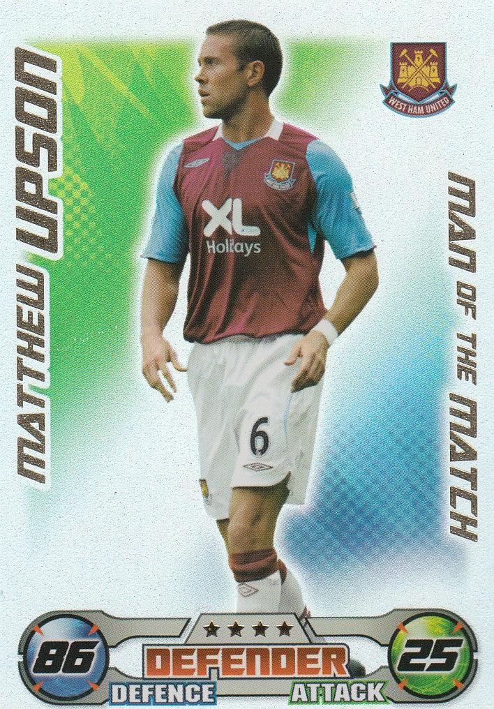 MOM055. MATTHEW UPSON - WEST HAM - MAN OF THE MATCH