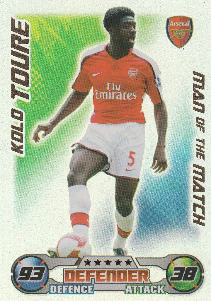 MOM001. KOLO TOURE - ARSENAL - MAN OF THE MATCH