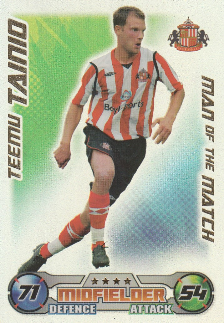 MOM048. TEEMU TAINIO - SUNDERLAND - MAN OF THE MATCH