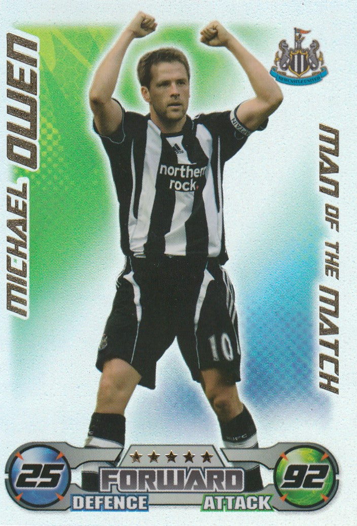 MOM039. MICHAEL OWEN - NEWCASTLE - MAN OF THE MATCH