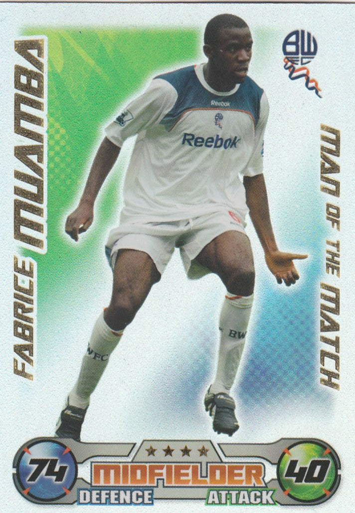MOM012. FABRICE MUAMBA - BOLTON - MAN OF THE MATCH