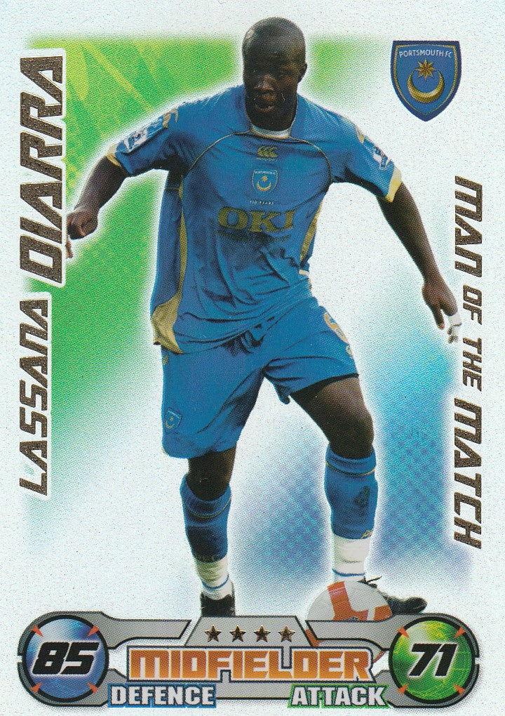 MOM040. LASSANA DIARRA - PORTSMOUTH - MAN OF THE MATCH