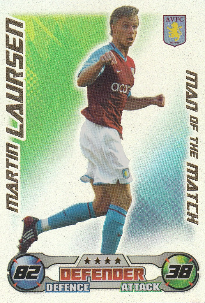 MOM004. MARTIN LAURSEN - ASTON VILLA - MAN OF THE MATCH