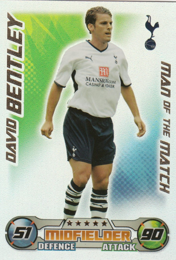 MOM050. DAVID BENTLEY - TOTTENHAM - MAN OF THE MATCH