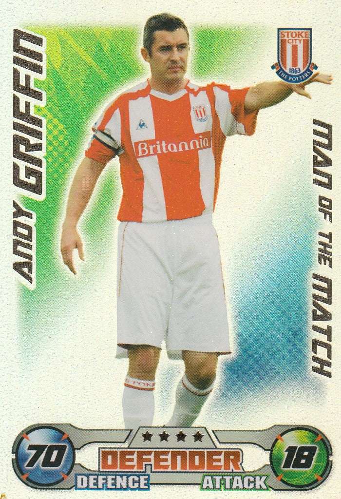 MOM043. ANDY GRIFFIN - STOKE - MAN OF THE MATCH