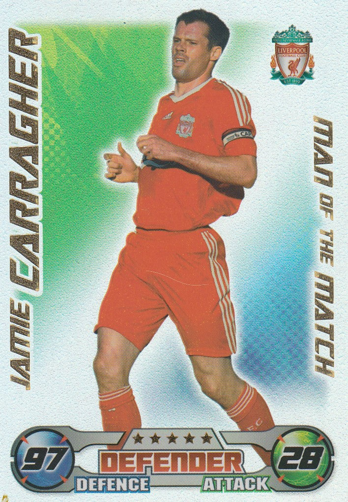 MOM025. JAMIE CARRAGHER - LIVERPOOL - MAN OF THE MATCH