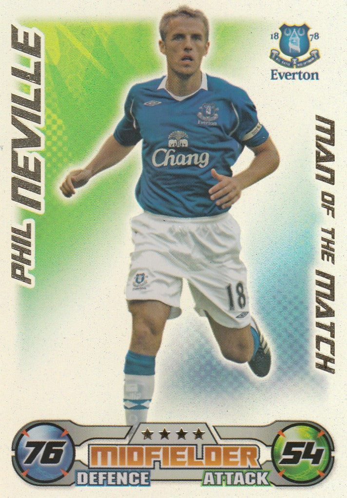 MOM017. PHIL NEVILLE - EVERTON - MAN OF THE MATCH