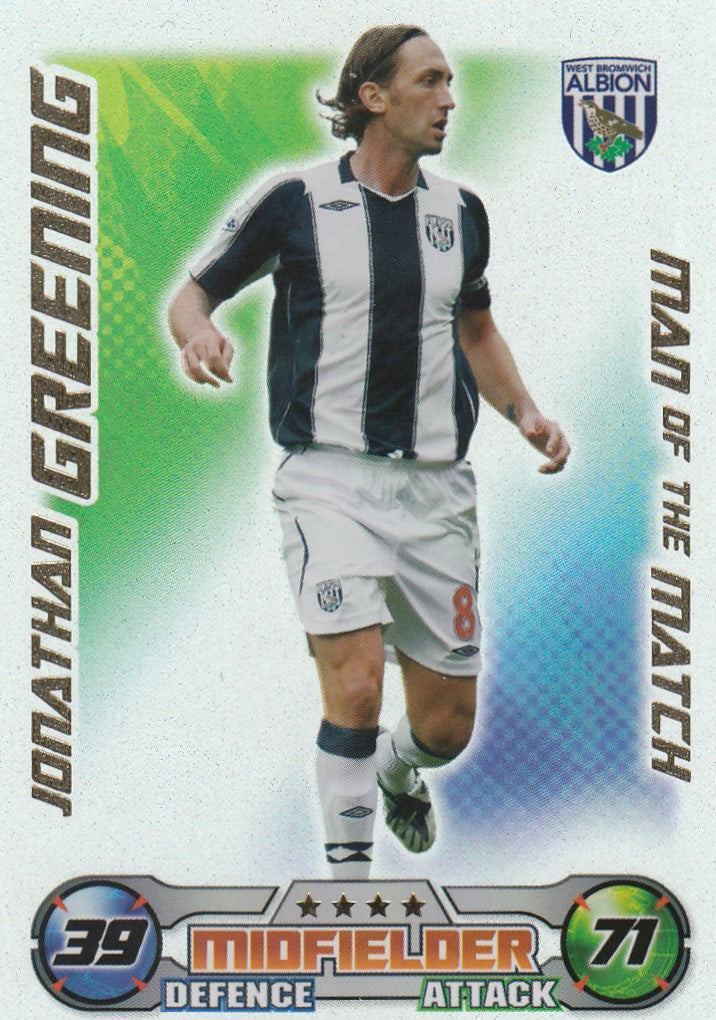 MOM053. JONATHAN GREENING - WEST BROMWICH  - MAN OF THE MATCH