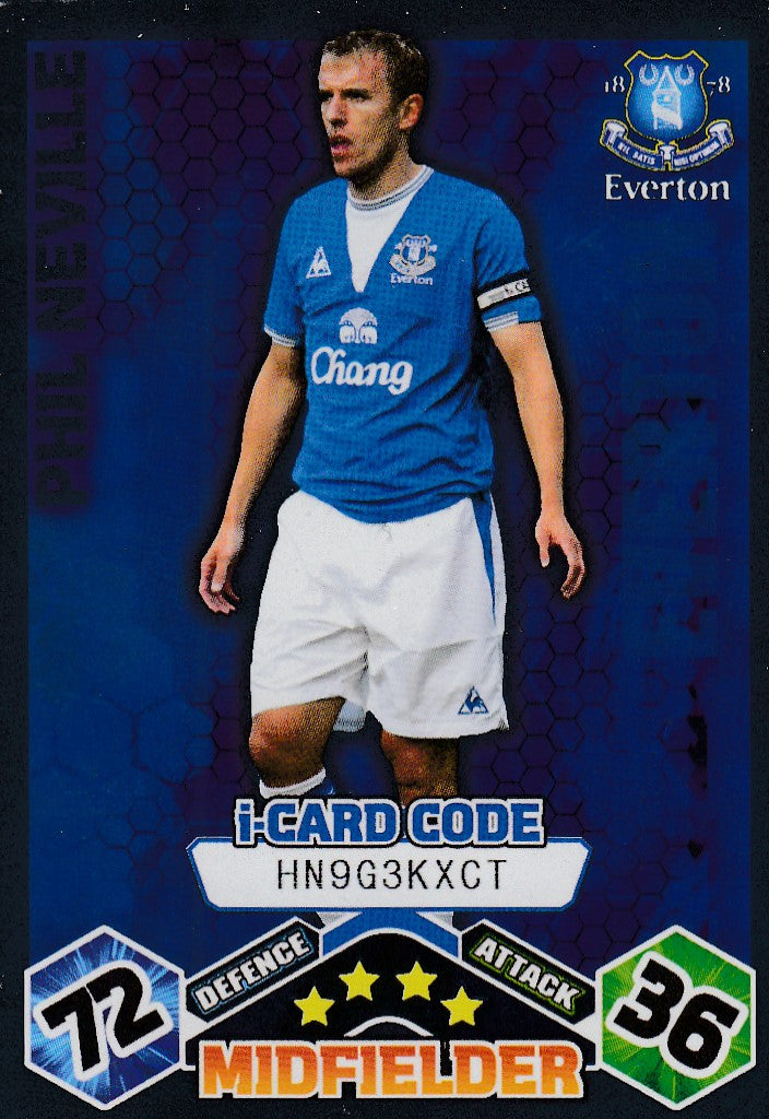 143. PHIL NEVILLE - EVERTON - i-CARD