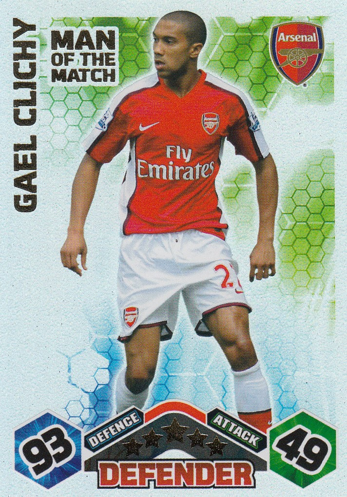 MOM-001. GAEL CLICHY - ARSENAL - MAN OF THE MATCH