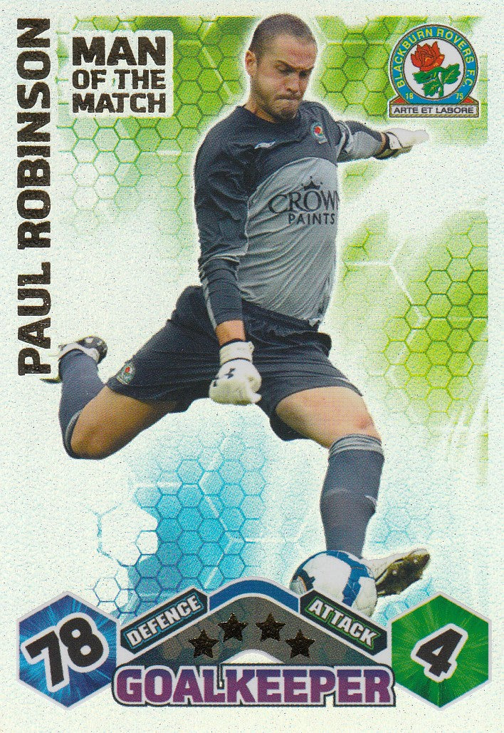 MOM-010. PAUL ROBINSON - BLACKBURN ROVERS - MAN OF THE MATCH