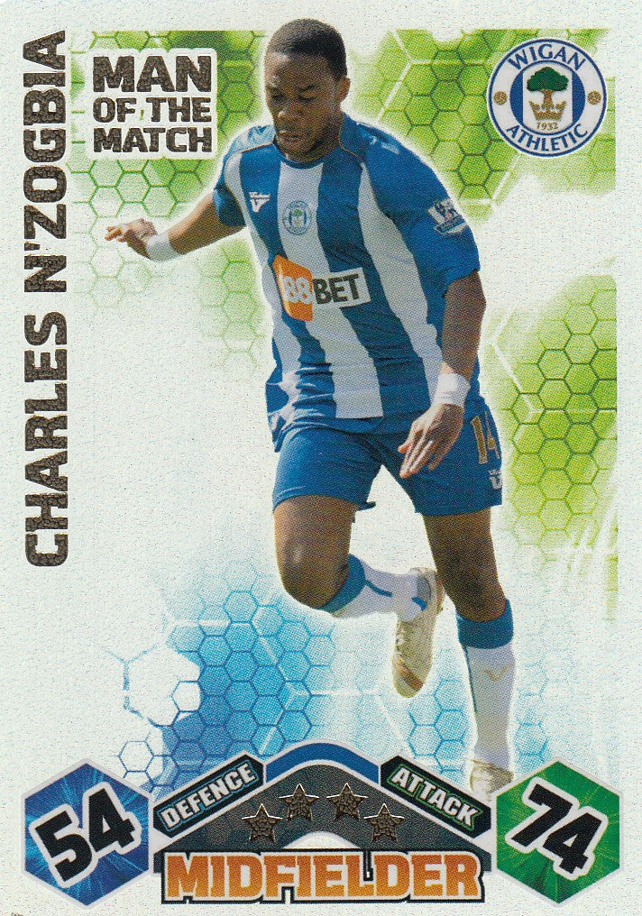 MOM-056. CHARLES N’ZOGBIA - WIGAN ATHLETIC - MAN OF THE MATCH