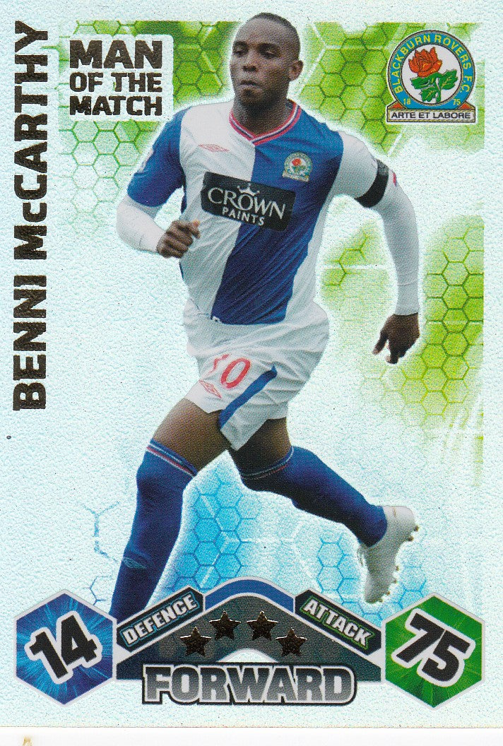 MOM-012. BENNI MCCARTHY - BLACKBURN ROVERS - MAN OF THE MATCH