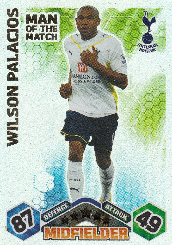 MOM-049. WILSON PALACIOS - TOTTENHAM HOTSPUR - MAN OF THE MATCH