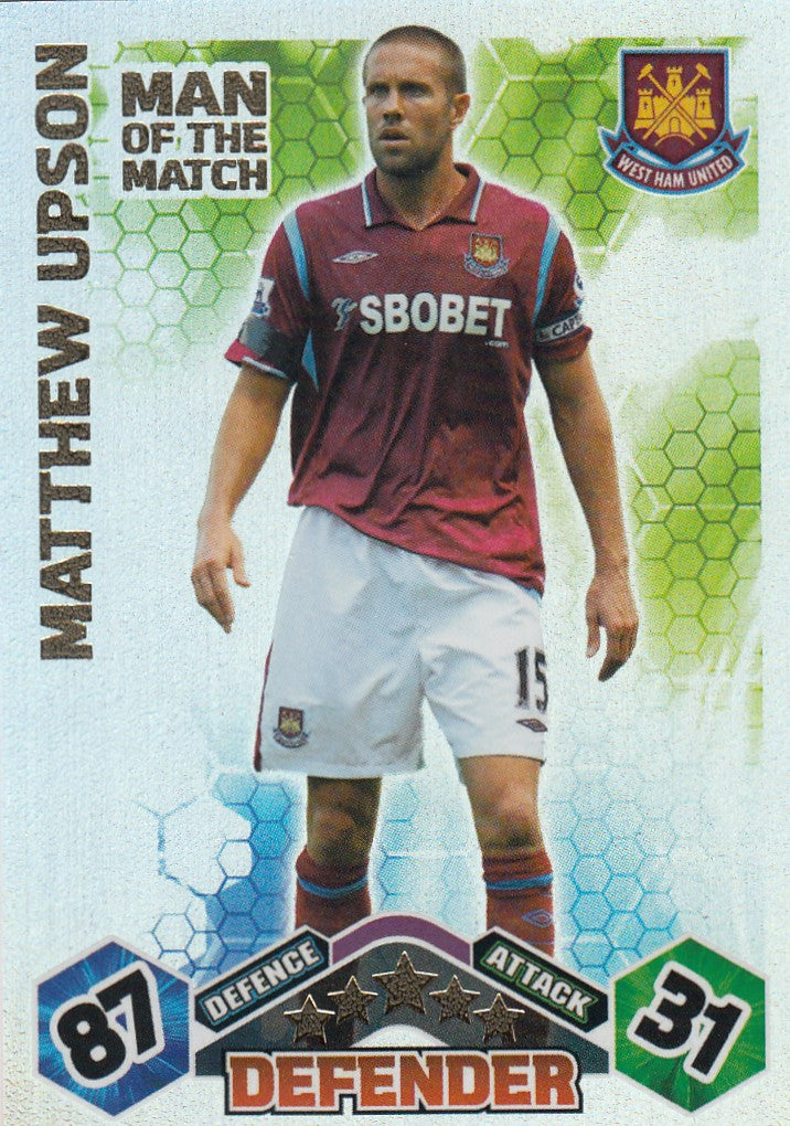 MOM-052. MATTHEW UPSON - WEST HAM UNITED - MAN OF THE MATCH