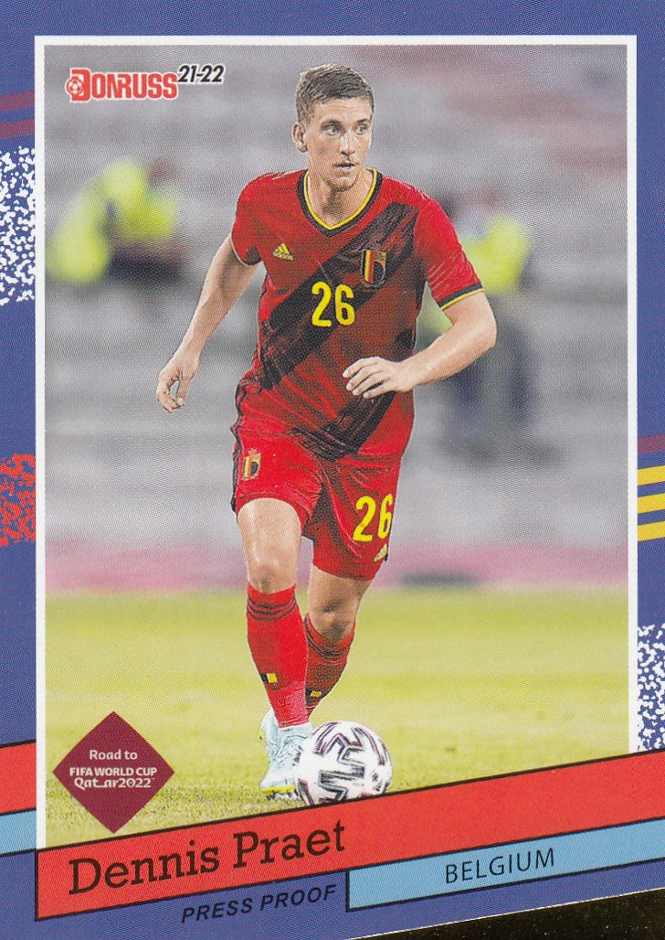 008. DENNIS PRAET - BELGIUM - 1991 DONRUSS TRIBUTE - PRESS PROOF