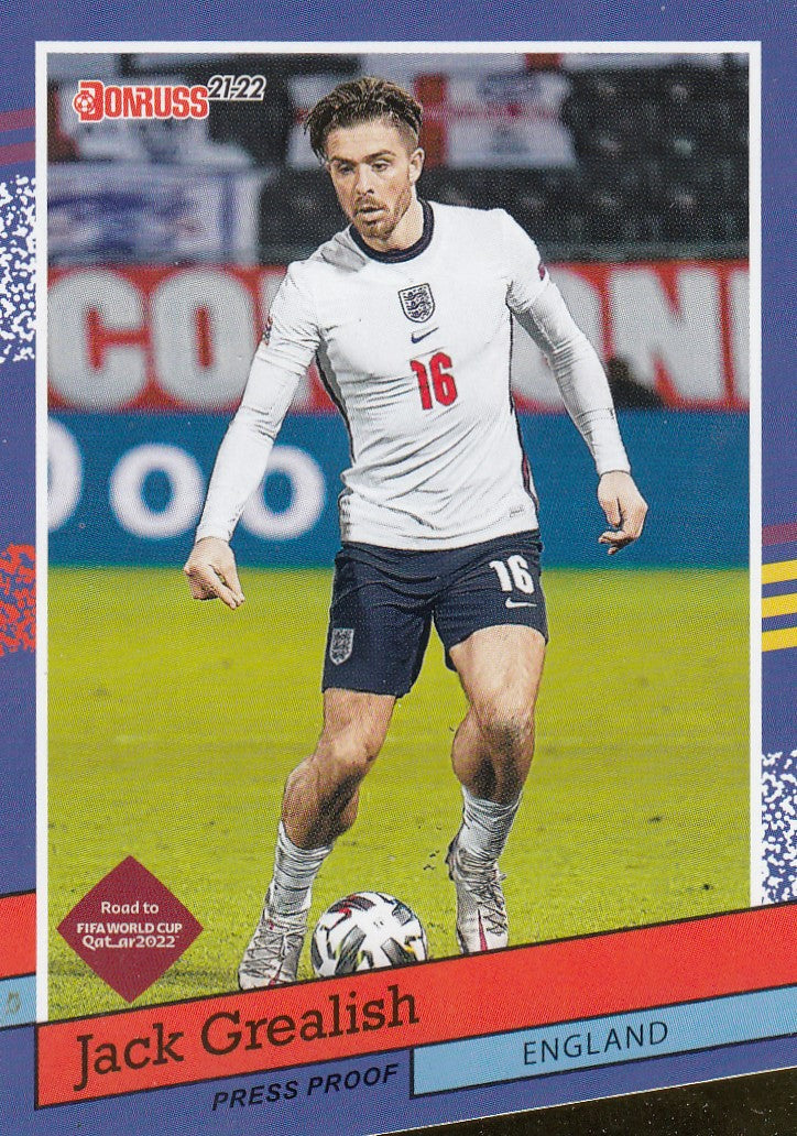 014. JACK GREALISH - ENGLAND - 1991 DONRUSS TRIBUTE - PRESS PROOF