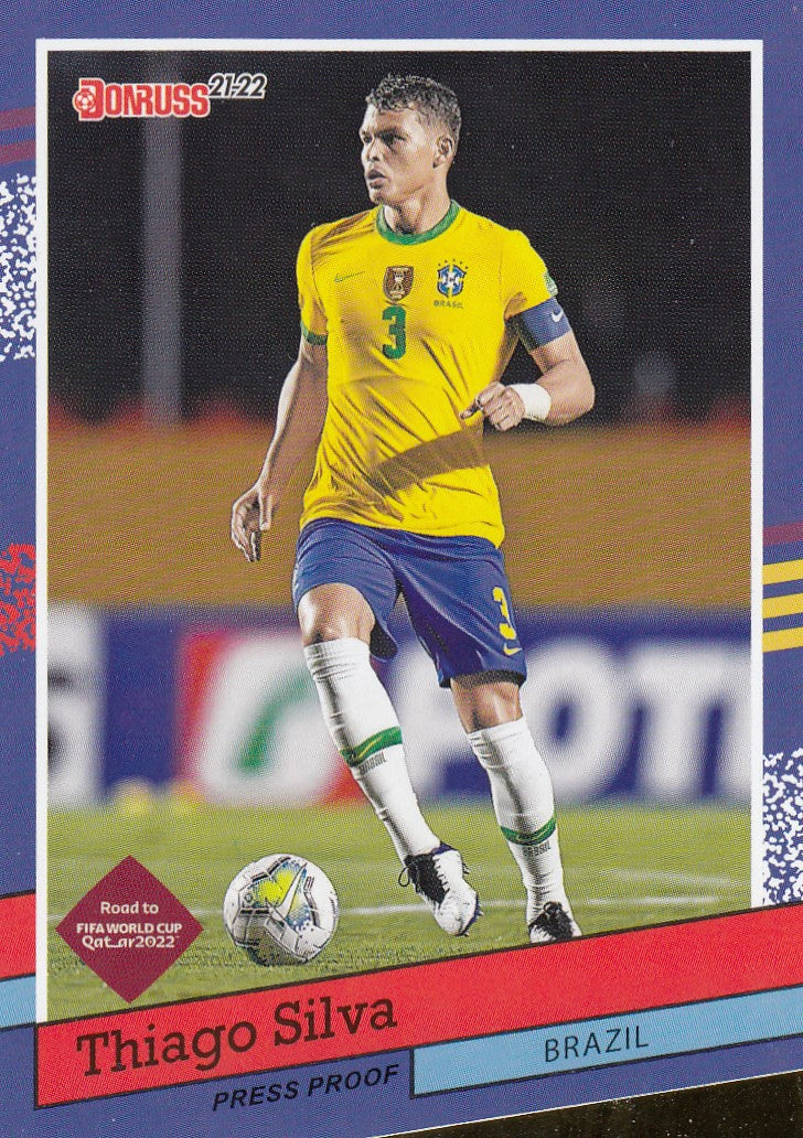 020. THIAGO SILVA - BRAZIL - 1991 DONRUSS TRIBUTE - PRESS PROOF
