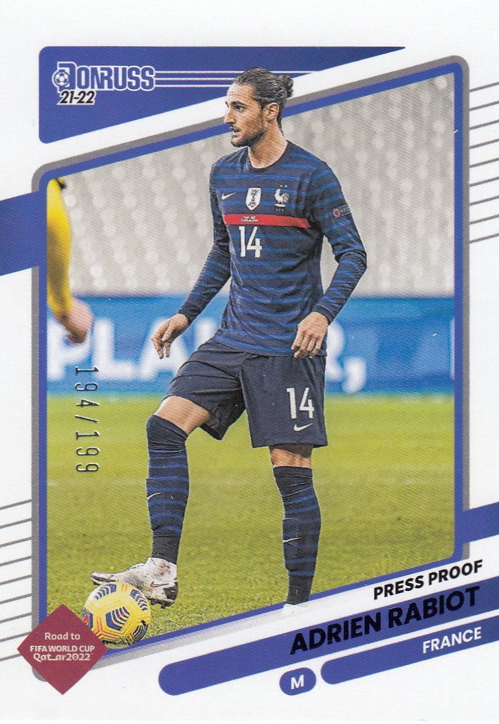 062. ADRIEN RABIOT - FRANCE - PRESS PROOF PURPLE #199