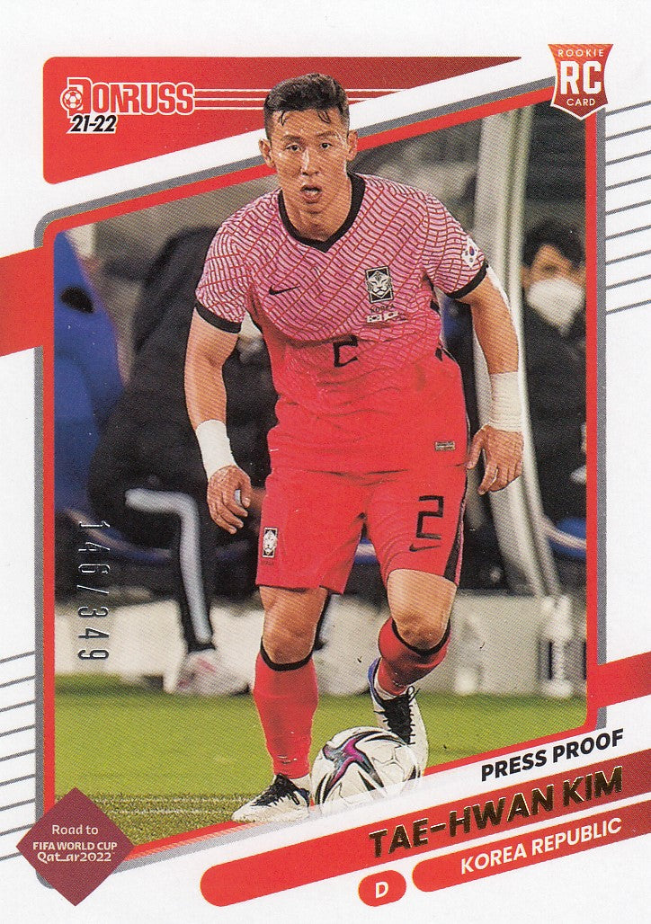 138. TAE-HWAN KIM - KOREA REPUBLIC - ROOKIE CARD - PRESS PROOF GOLD #349
