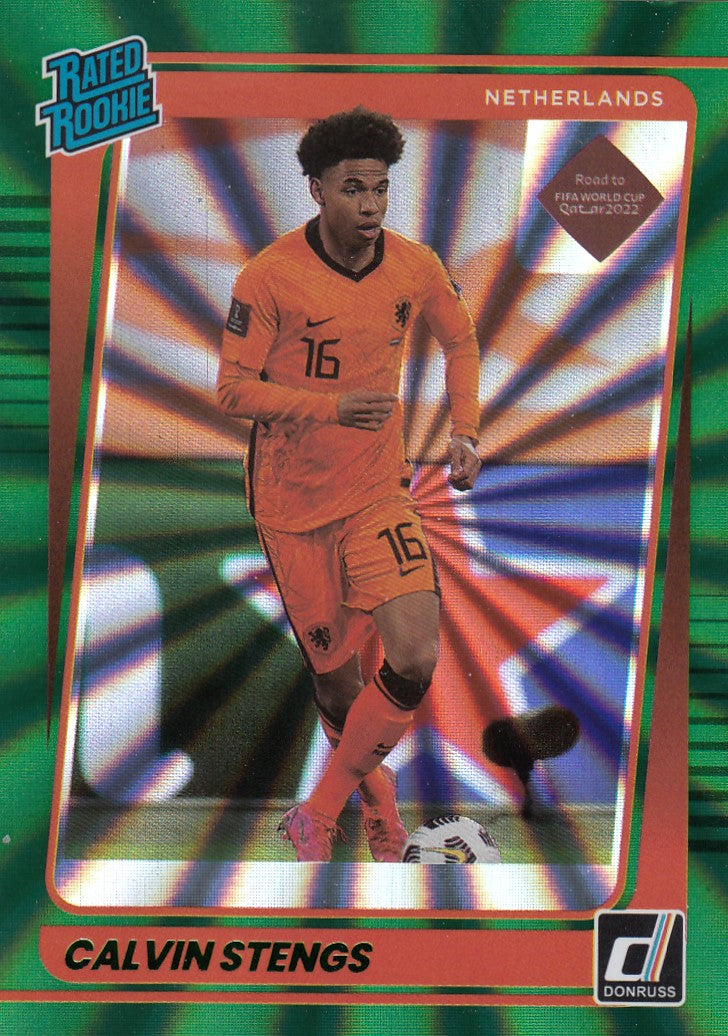 186. CALVIN STENGS - NETHERLANDS - RATED ROOKIE - GREEN LAZER #349