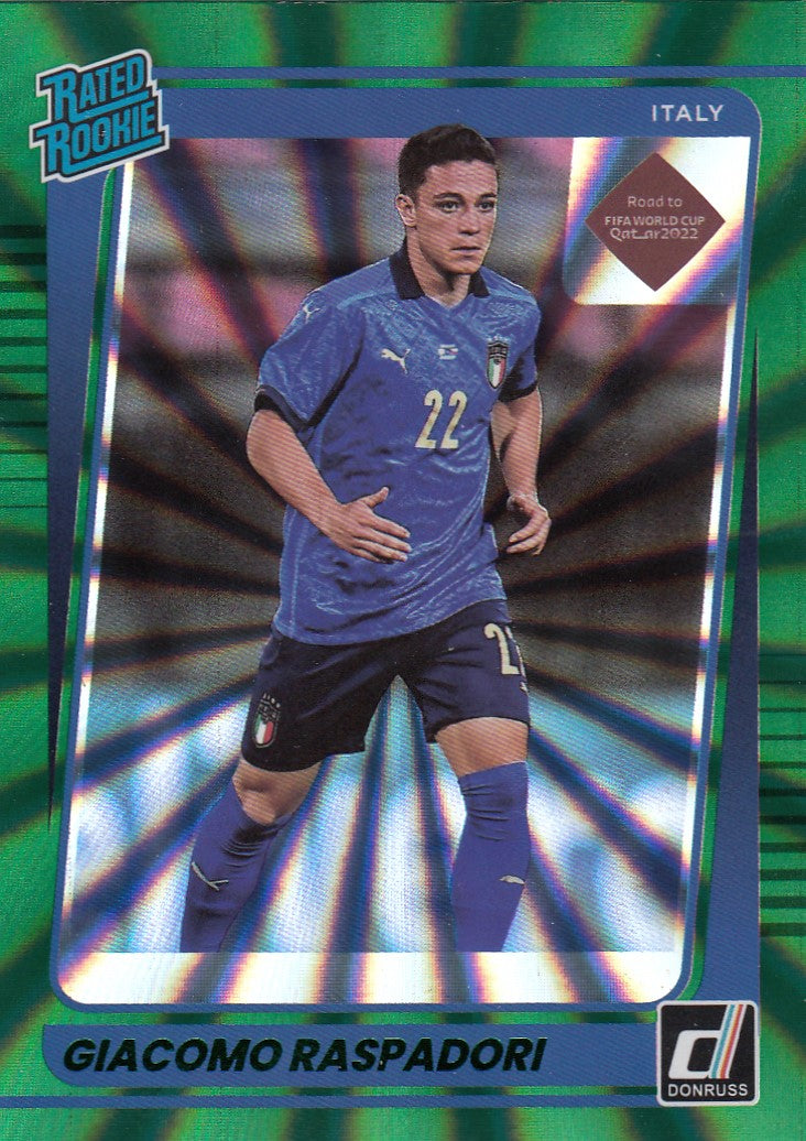 187. GIACOMO RASPADORI - ITALY - RATED ROOKIE - GREEN LAZER #349