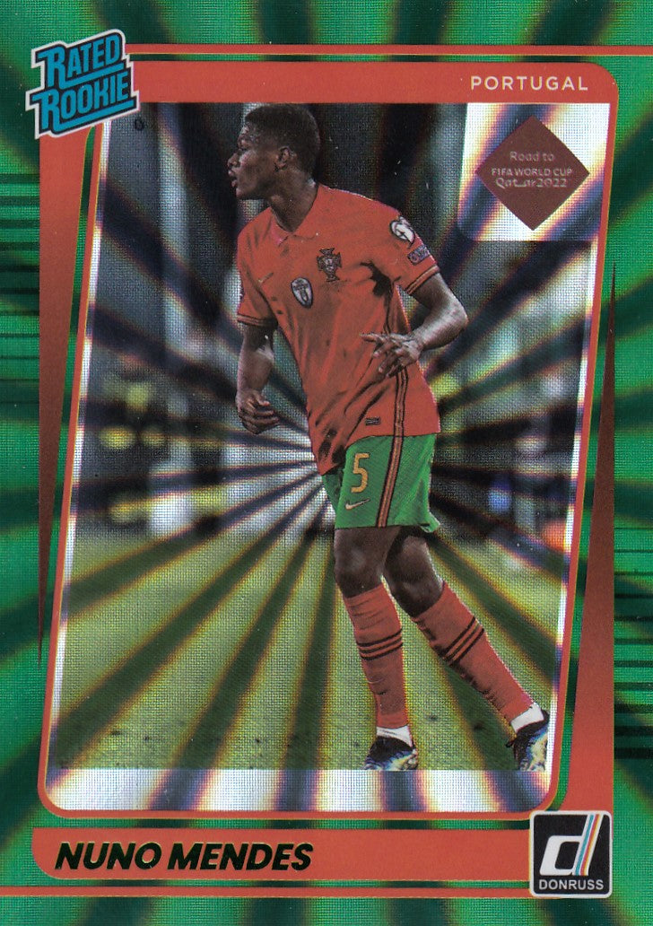 192. NUNO MENDES - PORTUGAL - RATED ROOKIE - GREEN LAZER #349
