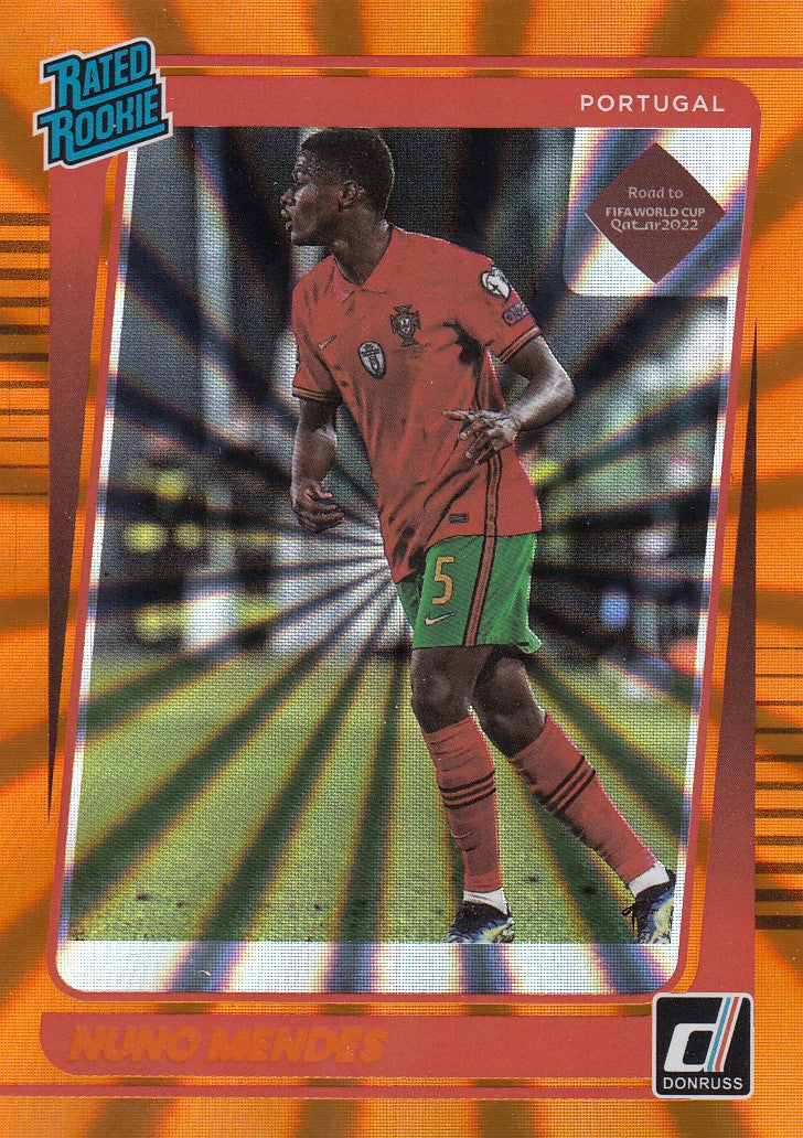 192. NUNO MENDES - PORTUGAL - RATED ROOKIE - ORANGE LAZER #349