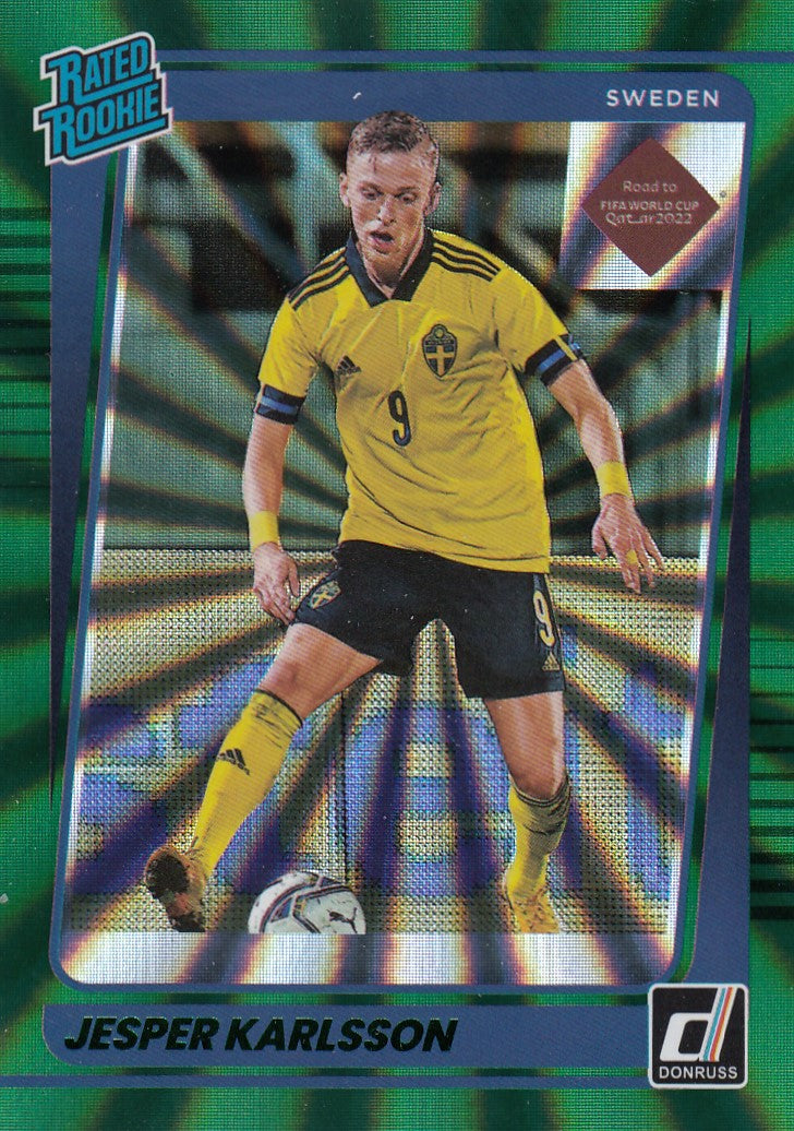 199. JESPER KARLSSON - SWEDEN - RATED ROOKIE - GREEN LAZER #349