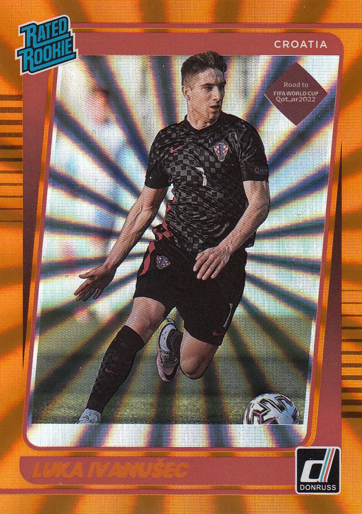 200. LUKA IVANUSEC - CROATIA - RATED ROOKIE - ORANGE LAZER #349