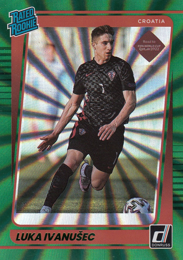 200. LUKA IVANUSEC - CROATIA - RATED ROOKIE - GREEN LAZER #349