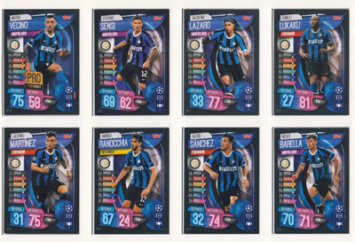 FC INTER MILAN- KOMPLETT SETT MED TOPPS MATCH ATTAX CHAMPIONS LEAGUE 2019/20