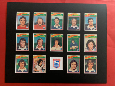 IPSWICH TOWN FOTBALLKORTMONTASJE FRA 1978/79
