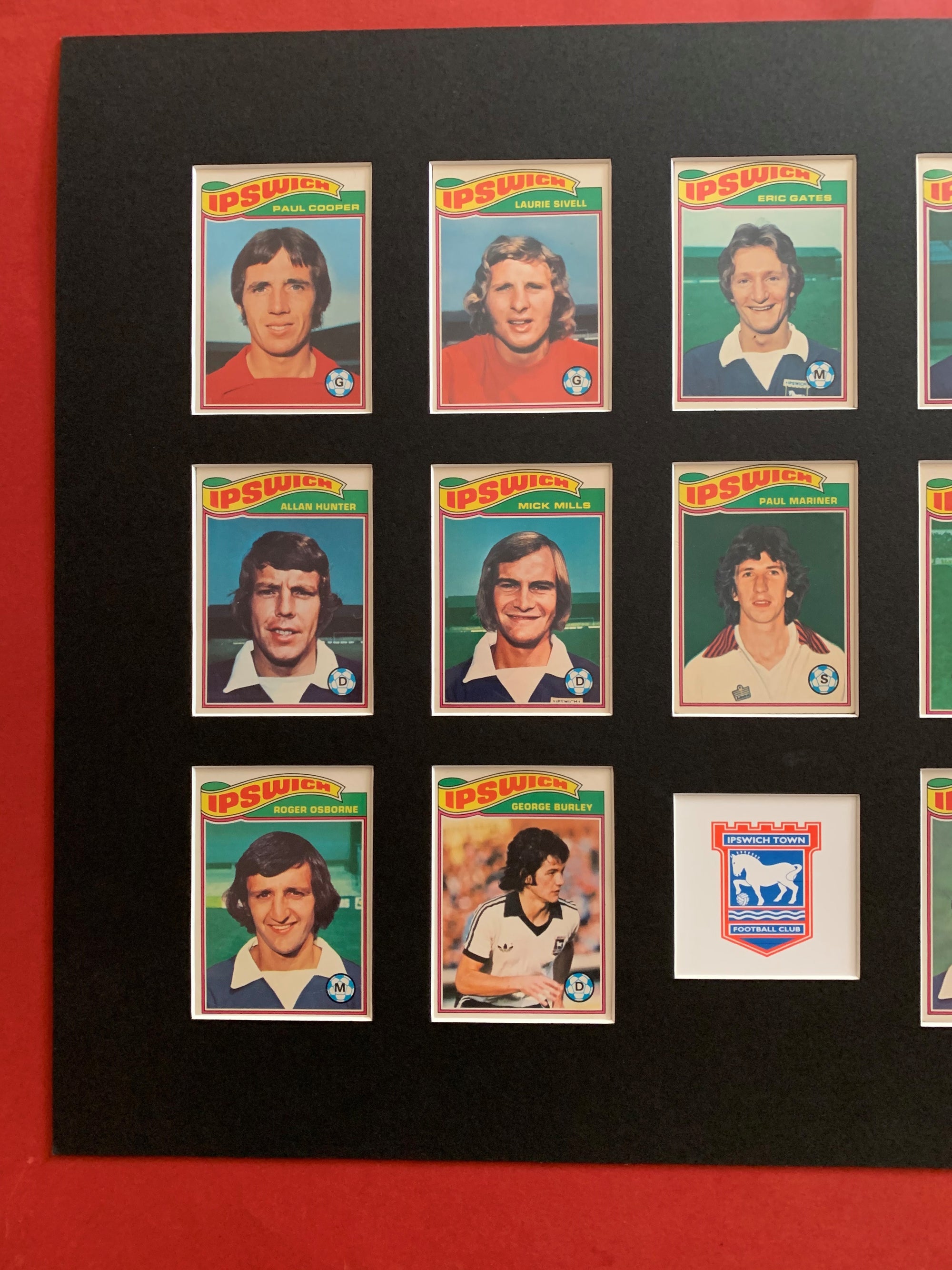 IPSWICH TOWN FOTBALLKORTMONTASJE FRA 1978/79